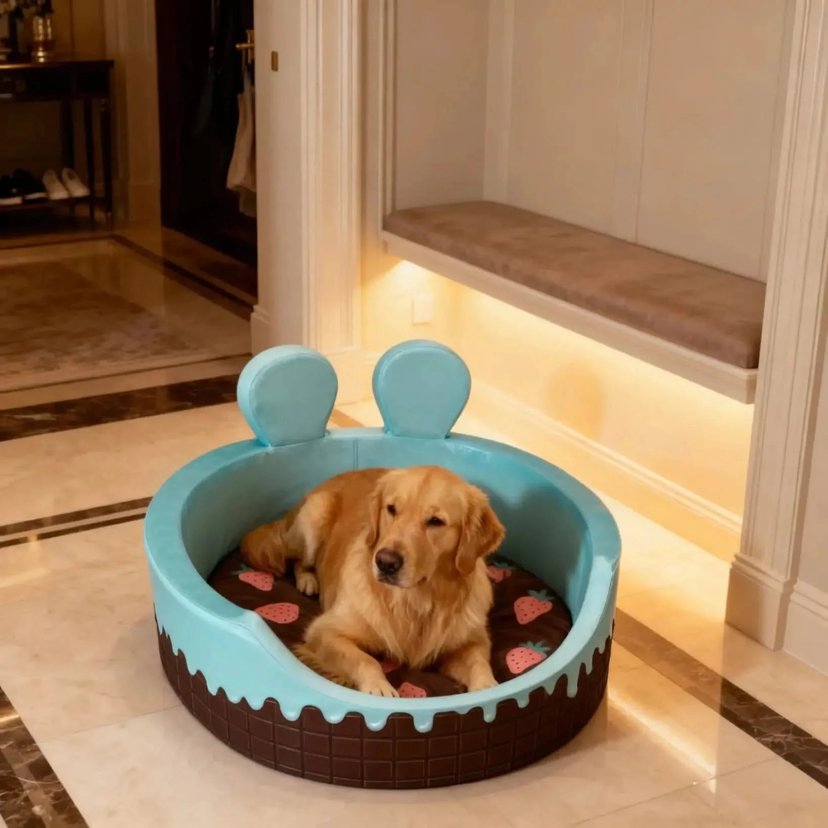Soft Pet Bed Detachable Washable Dog Sleeping Very Soft Comfortable Warm Four Seasons Detachable Pet Beds Supplies.