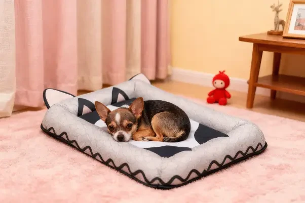 Ice Silk for Dog Cooling Bed Washable Dog Bed Cushion Mat with Non-slip