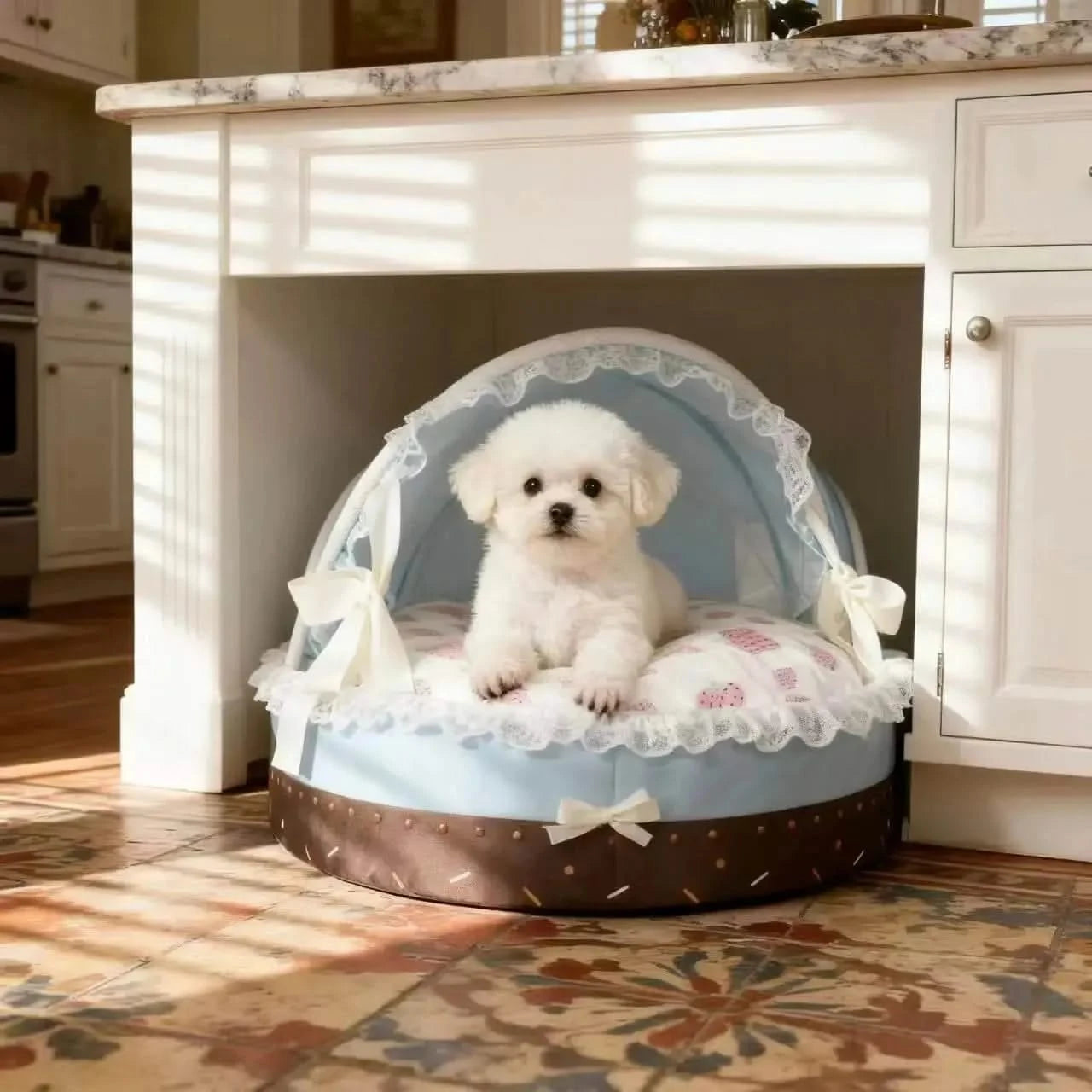 New Season Pet Bed ice cream Style Washable Dog Cat Basket House Removable Cushion.