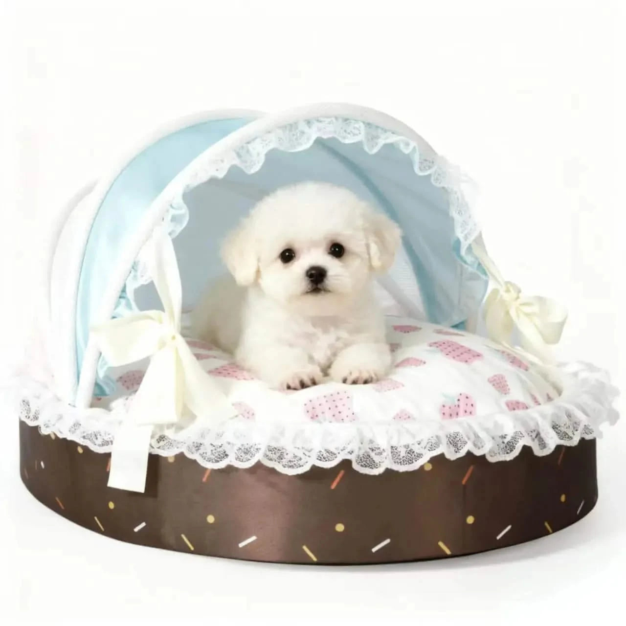New Season Pet Bed ice cream Style Washable Dog Cat Basket House Removable Cushion.