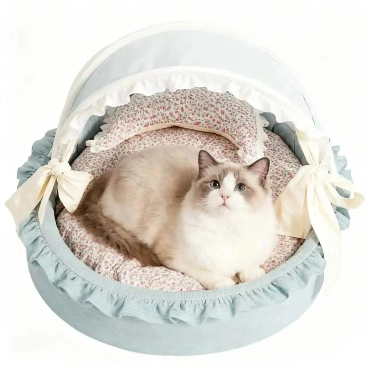 New Season Pet Bed Princess Style Washable Dog Basket House Removable Cushion.
