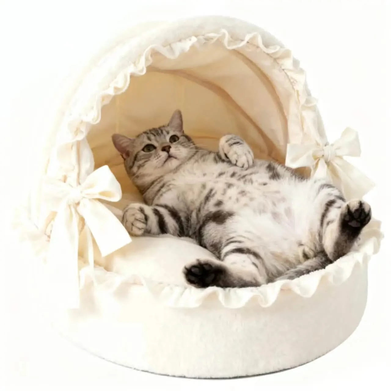 New Season Pet Bed Princess Style Washable Dog Basket House Removable Cushion.