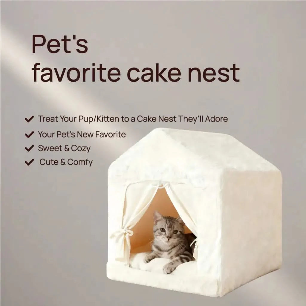 Easy Clean & Maintenance:The bed's easy-clean material makes upkeep a breeze, keeping your pet's space hygienic.