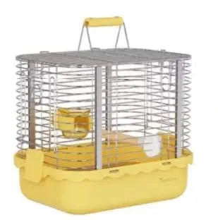 Durable Stainless Steel Portable Bird Carrier Travel Cage with Perch & Bowls