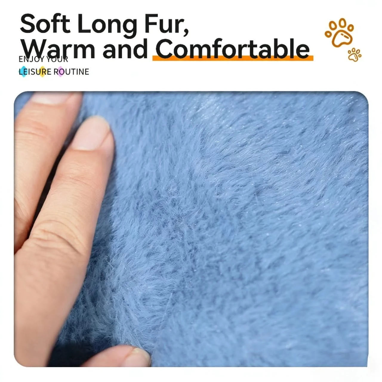 Cat Bed, Shark Shape, Fluffy Plush, Blue/White, Open Mouth Entrance, All-Season