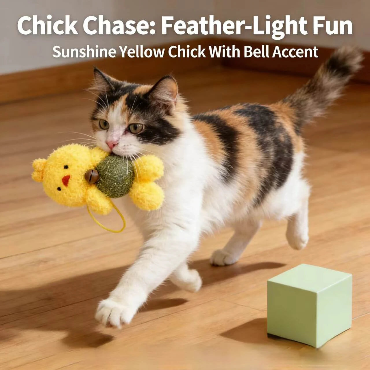 Catnip & Bell Cartoon Plush Toys for Cats - Soft Fabric, Crisp Bell