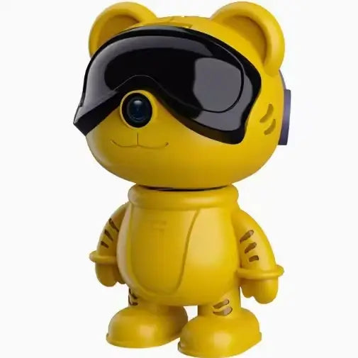 Cute Bear Baby Monitor Camera - 360° Rotation, Two-Way Talk, Motion Detection