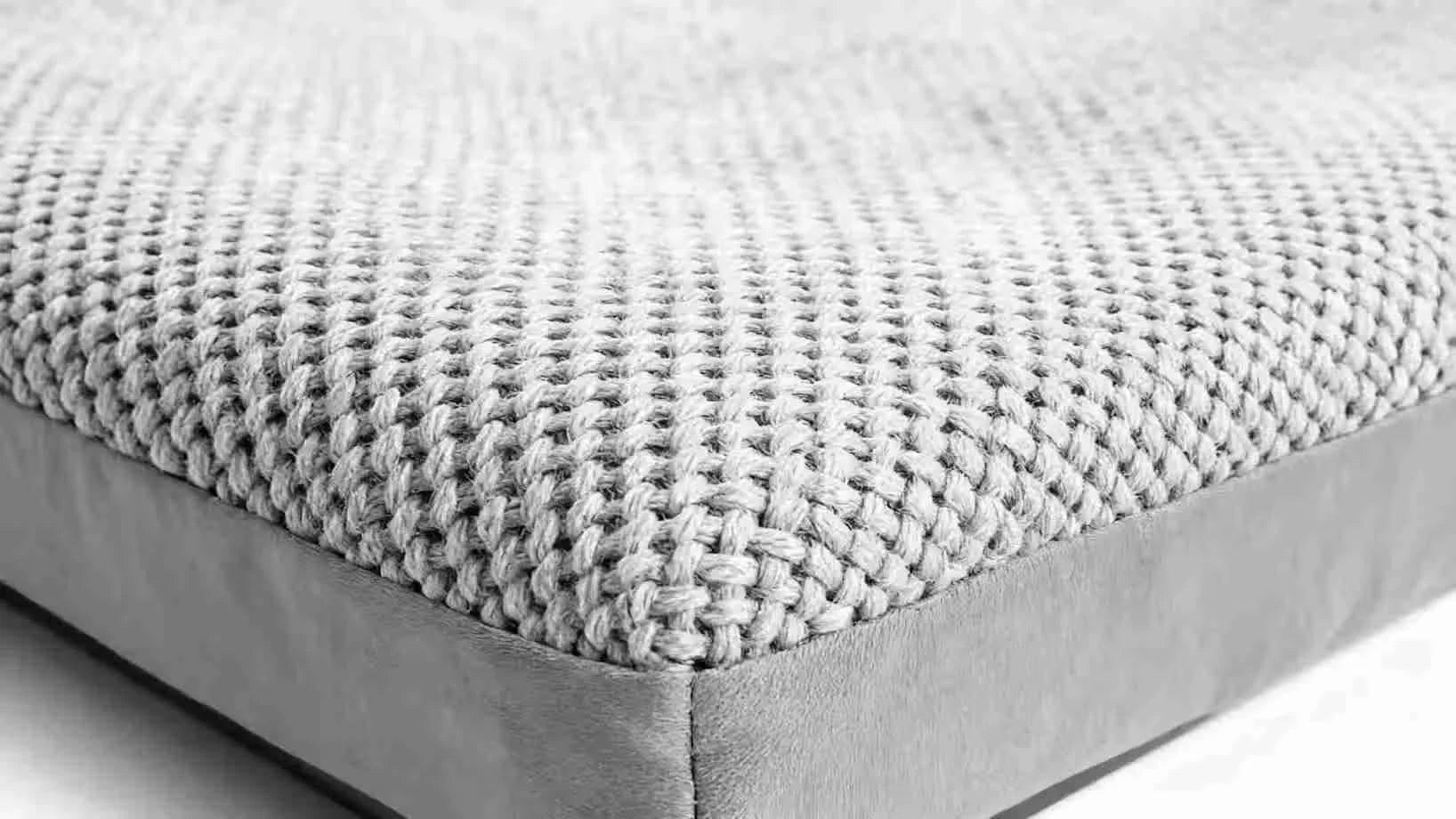 Pet Dog Bed Soft Cushion L Shaped Square Pillow Machine Washable Cover And Detachable Mat Cat House For Puppy Medium Large Dog.