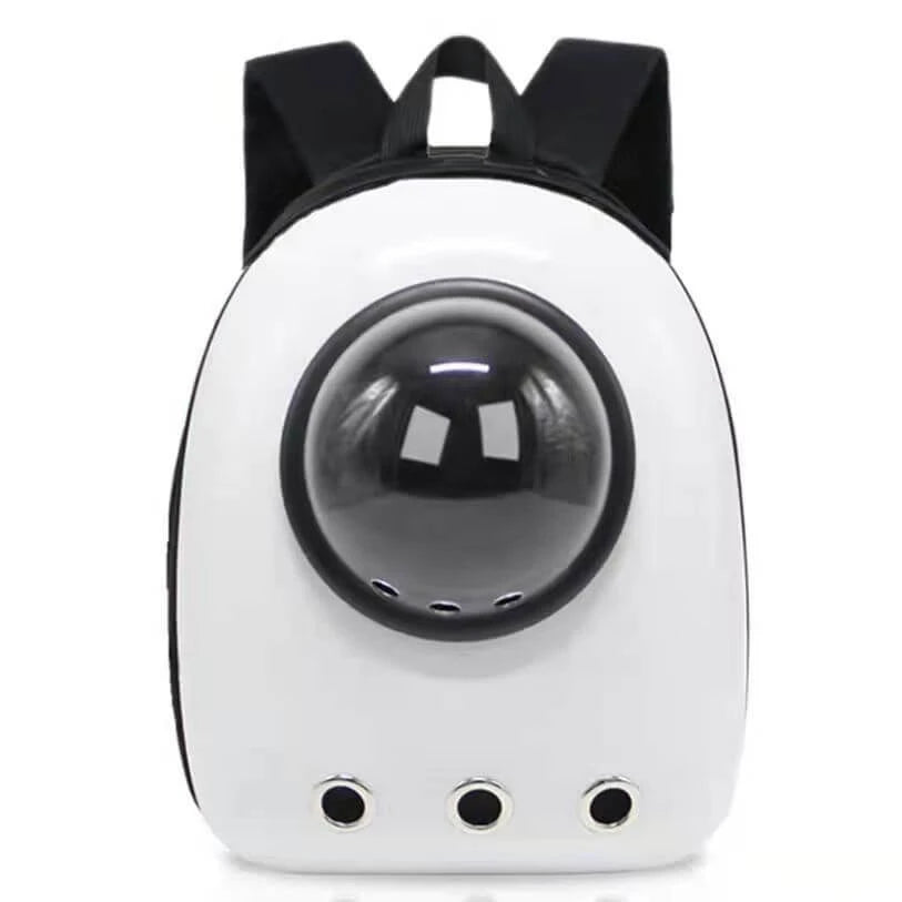 Space Capsule Cat Backpack - Bubble Window, Lightweight, White