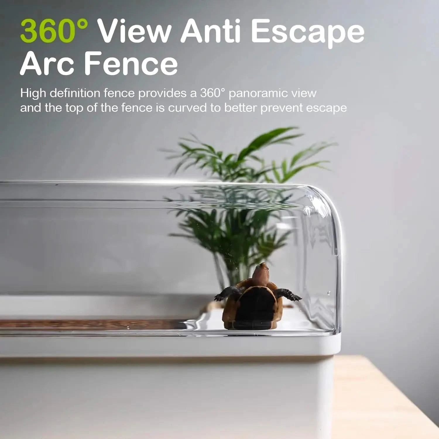 Clioran Turtle Tank Habitat Kit with Filter, 6.5 Gallon Rectangular