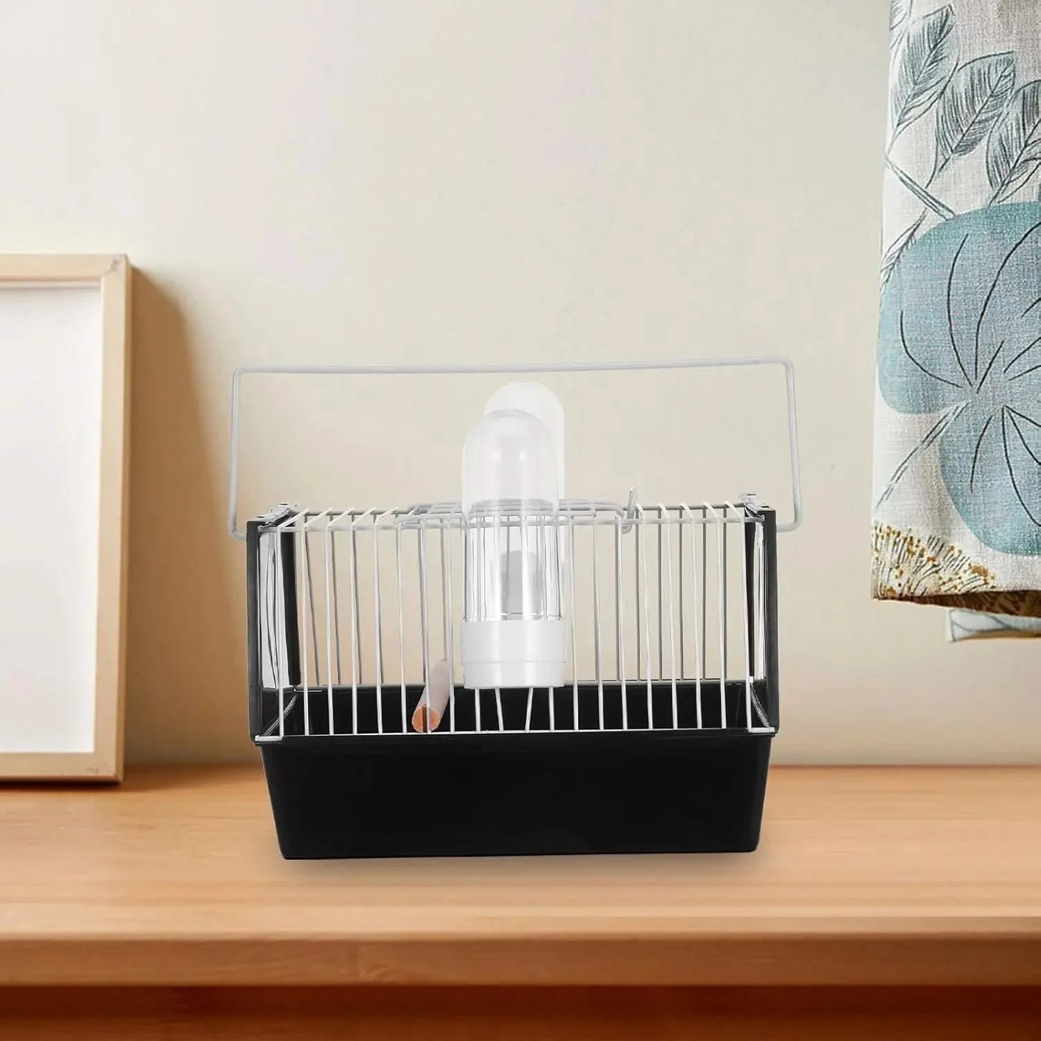 Compact Portable Bird Travel Cage for Small Parrots Parakeets Finches Handheld Carrier