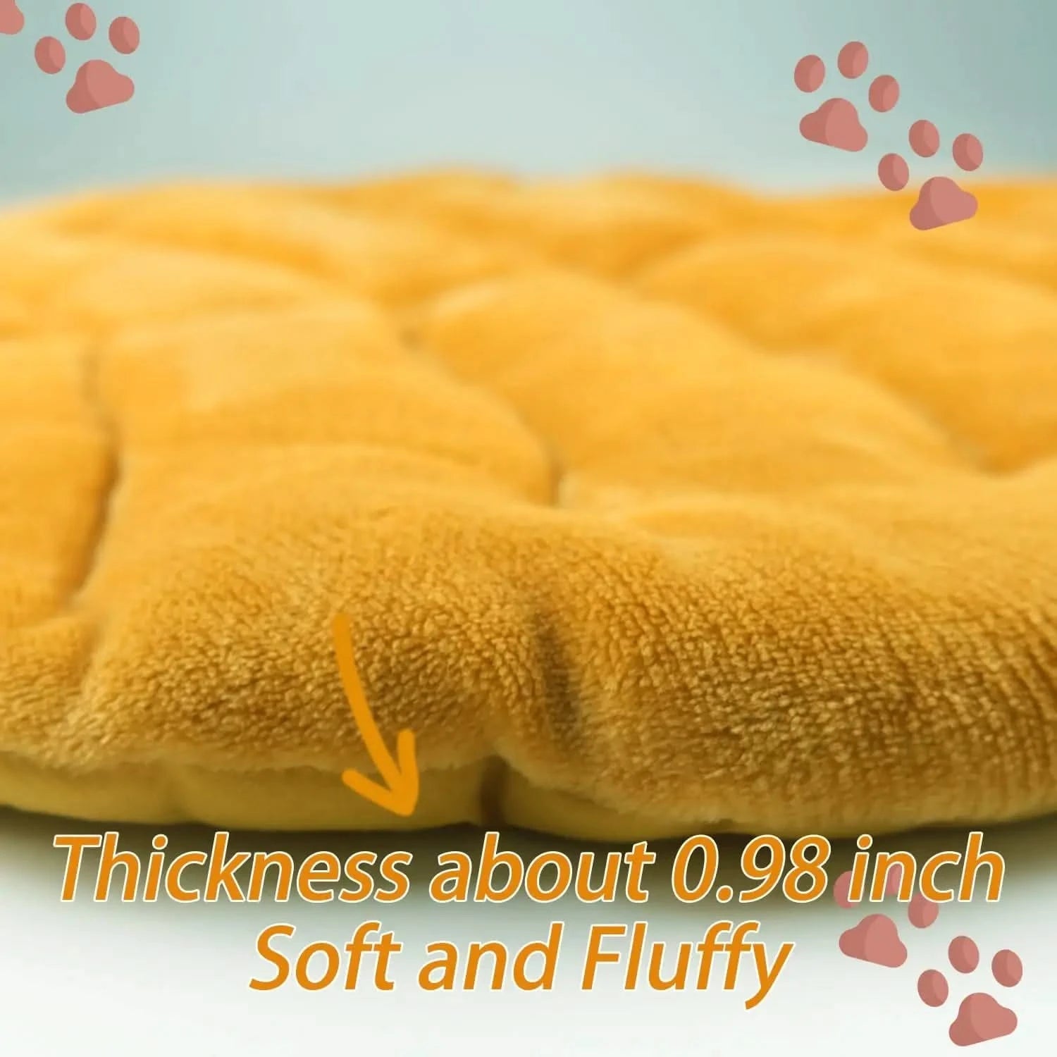 Cozy Leaf Self-Warming Cat Bed Mat – Flannel Cotton Plush Pet Cushion for Indoor Kittens & Puppies