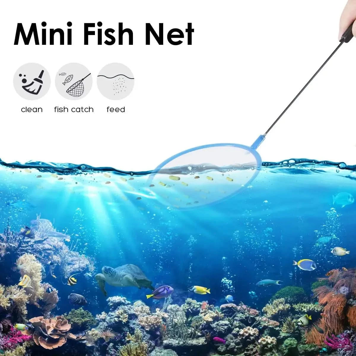 Geegoods Small Turtle Tank Aquarium: Multi-Zone Reptile Habitat with Basking Platform