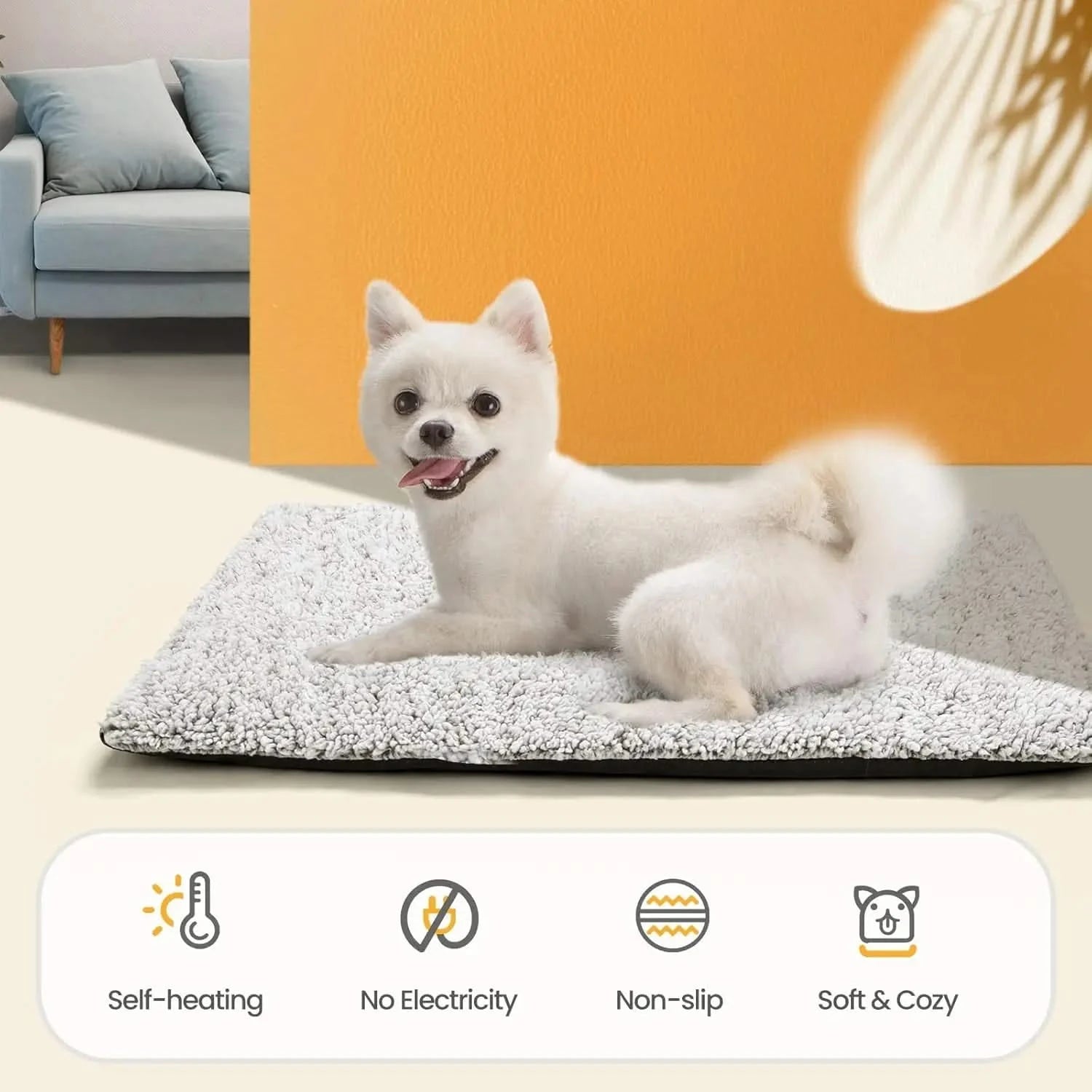 Mora Pets Self-Warming Cat & Dog Mat: Non-Electric Thermal Pad for Indoor/Outdoor Comfort