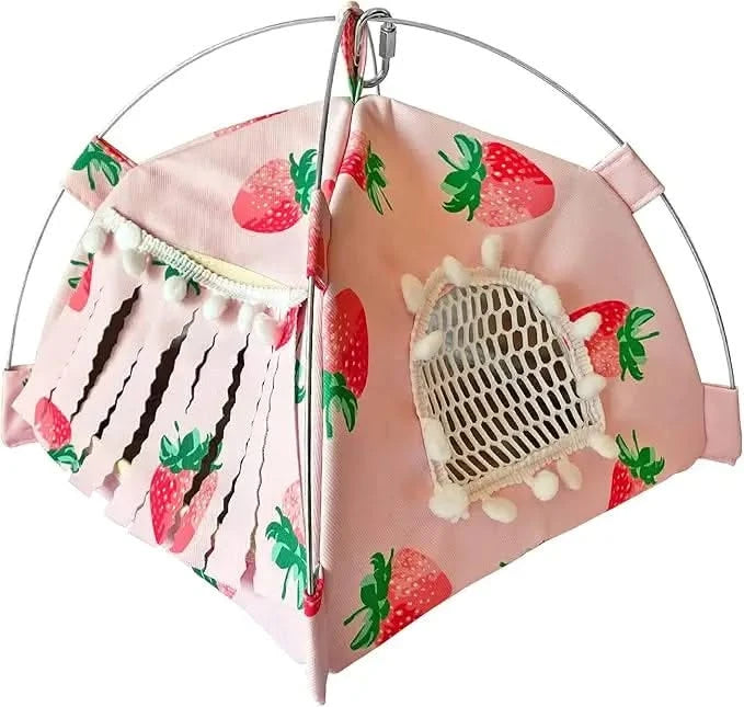 Cozy Small Animal Tent Hideout: Portable Comfort Habitat for Hamsters, Guinea Pigs, Hedgehogs