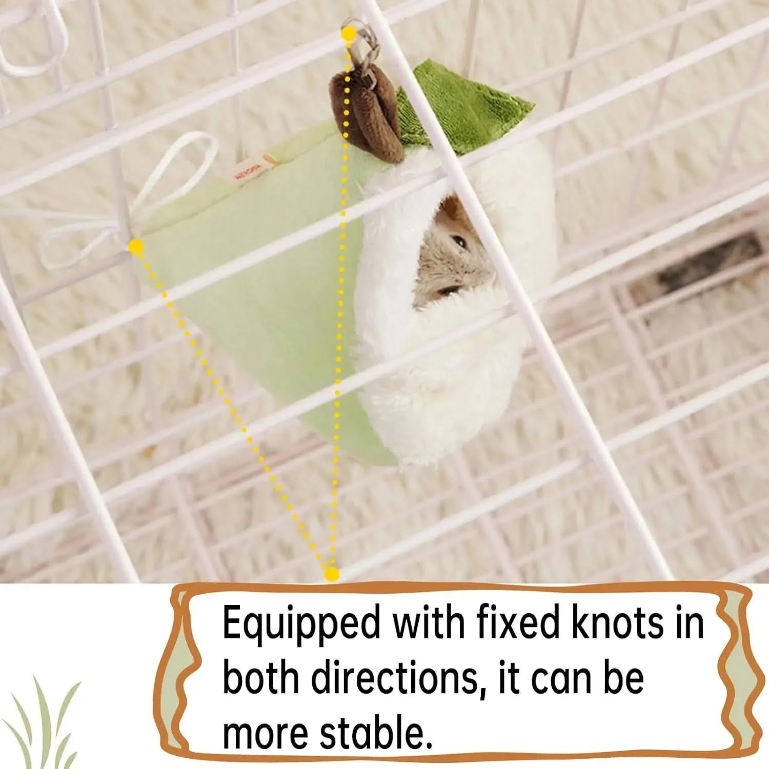 Cozy Pear-Shaped Plush Hamster Bed Hideout for Small Pet Habitat Accessories