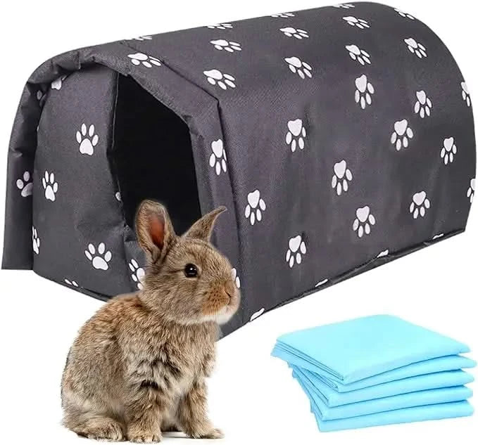 Hamiledyi Cozy Small Animal Cave Bed – Warm Nest Hideout for Guinea Pigs, Rabbits, Cats, Chinchillas