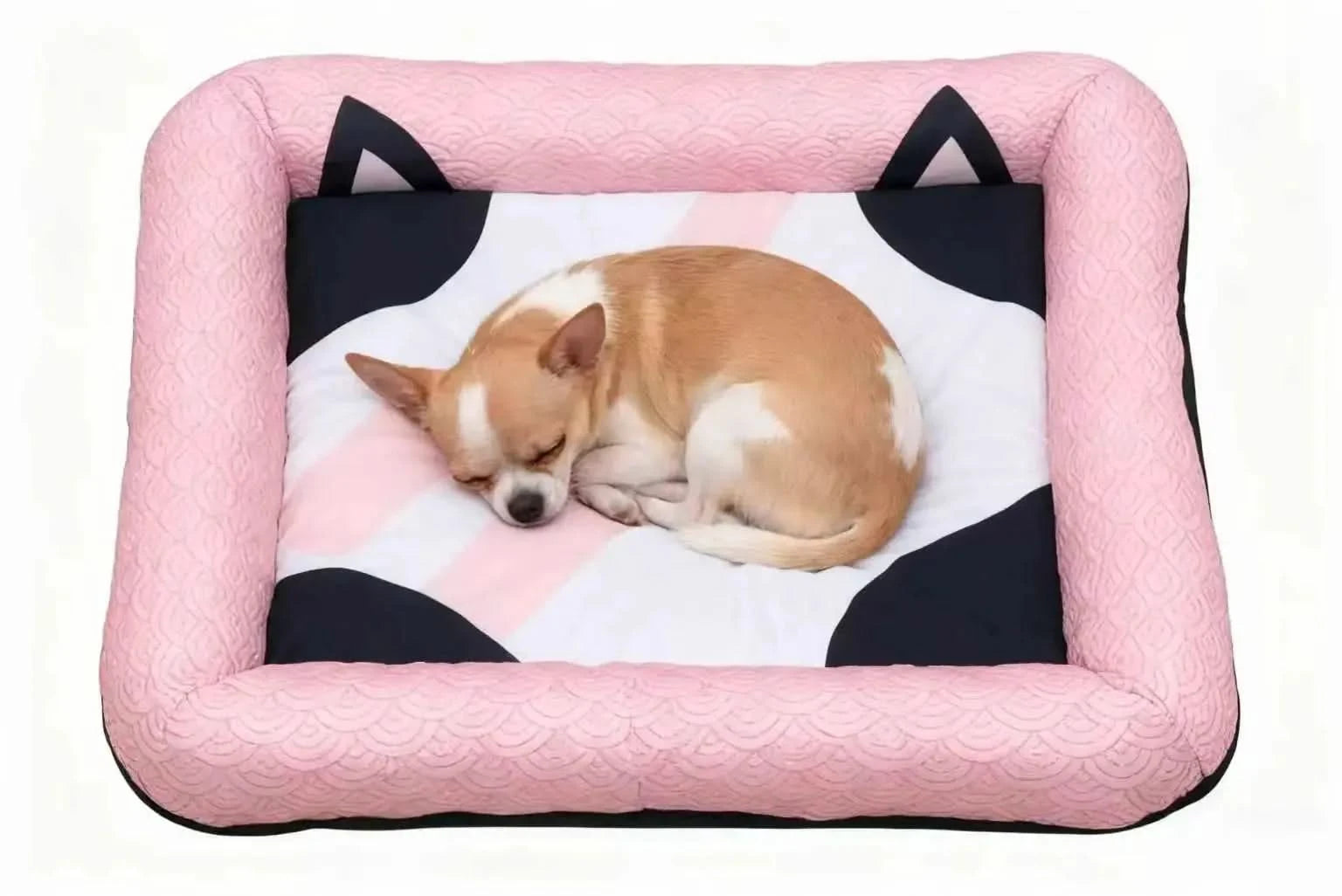 Ice Silk for Dog Cooling Bed Washable Dog Bed Cushion Mat with Non-slip