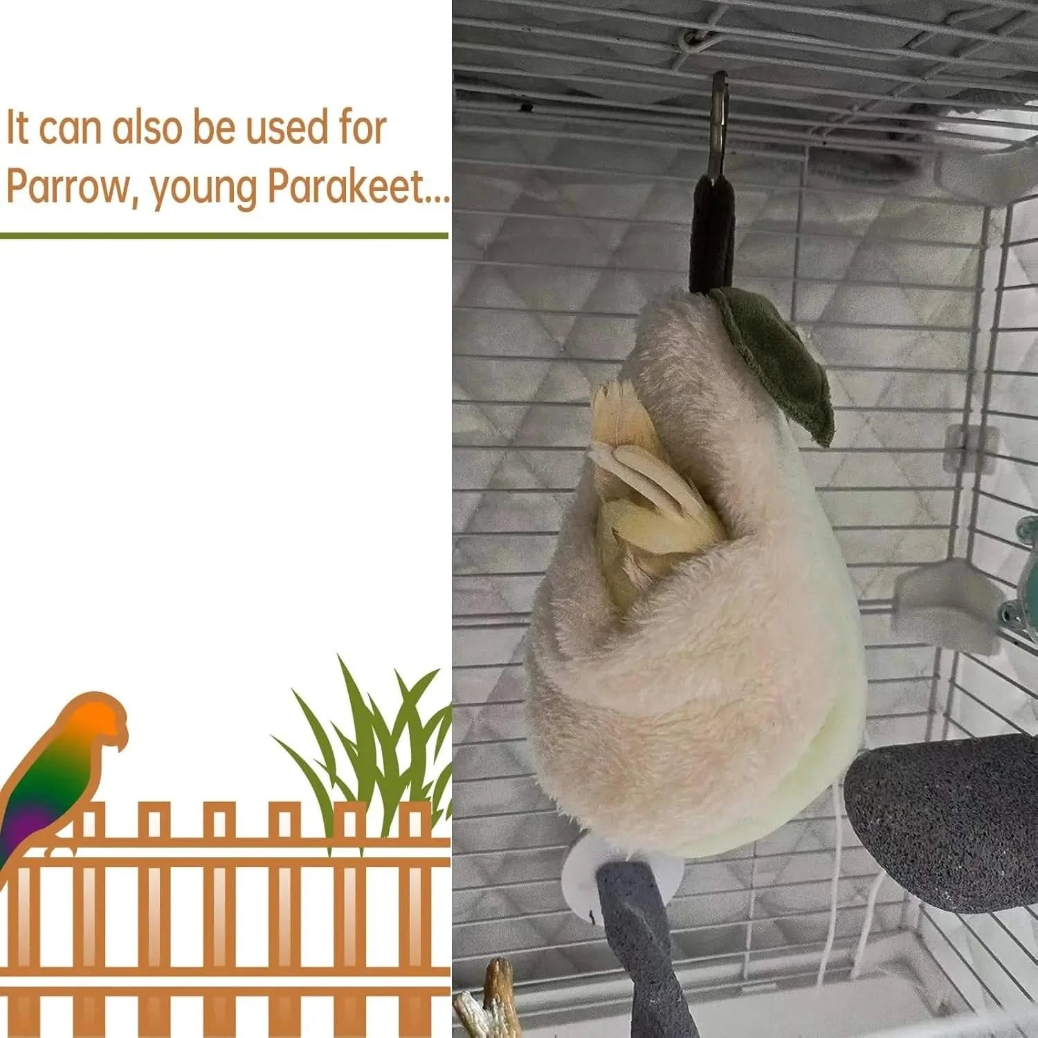 Cozy Pear-Shaped Plush Hamster Bed Hideout for Small Pet Habitat Accessories