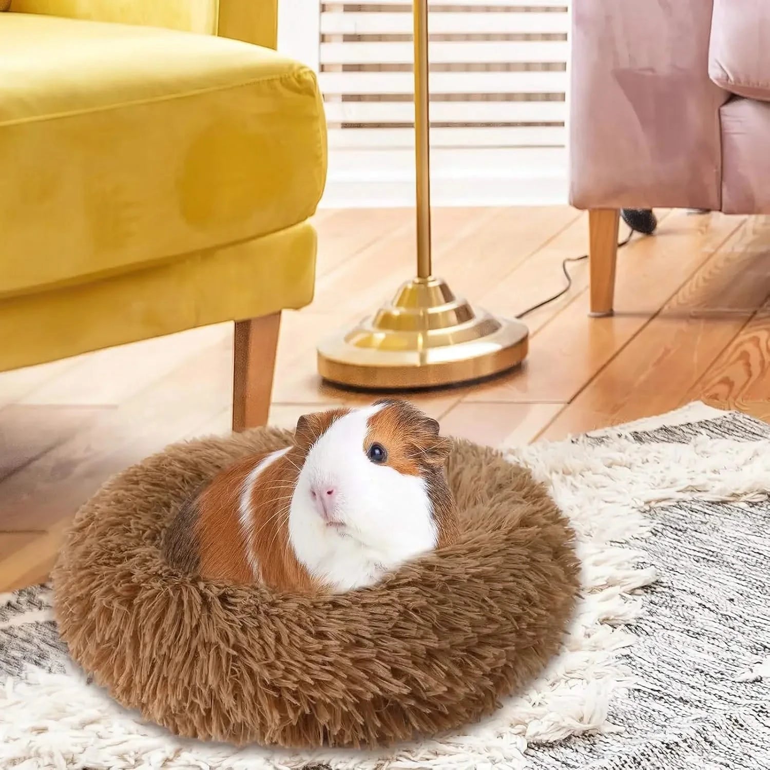 2-Pack Plush Warm Small Pet Beds for Guinea Pigs, Hamsters, Rabbits, Ferrets - 2cuddly