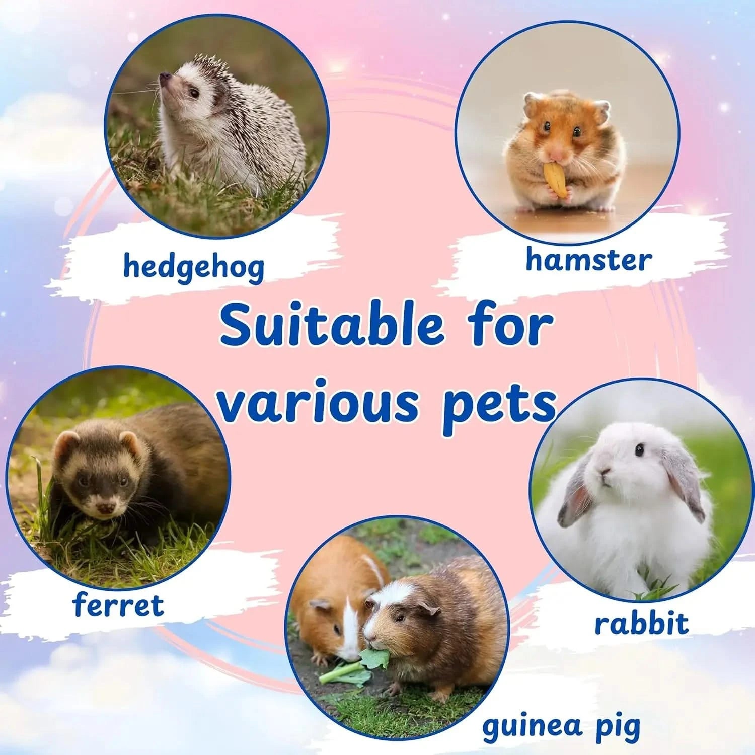 Cozy Green Small Animal Hideout Bed with Interactive Bell Toy