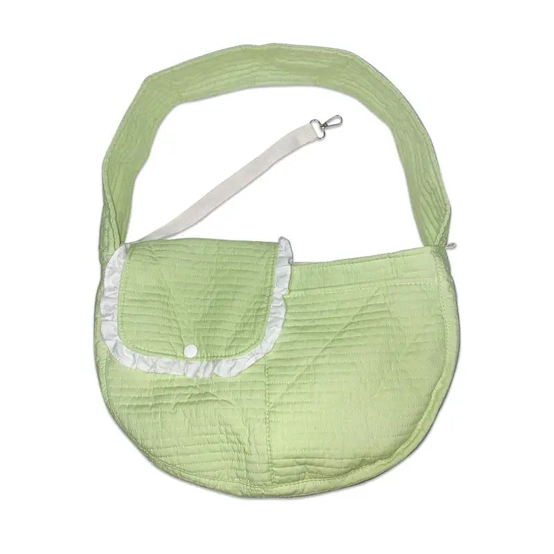 2-in-1 Cozy Portable Pet Carrier & Bed for Cats, Ribbed Fabric Cream White