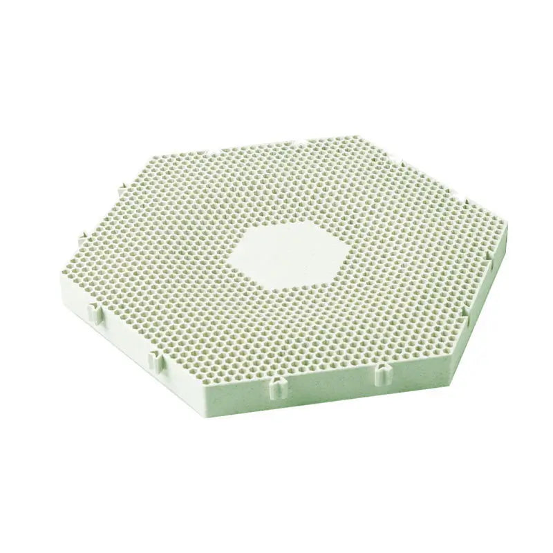 Modular Hexagon Cat Scratcher: Interlocking, Durable Mesh, Non-Slip Base (Beige)