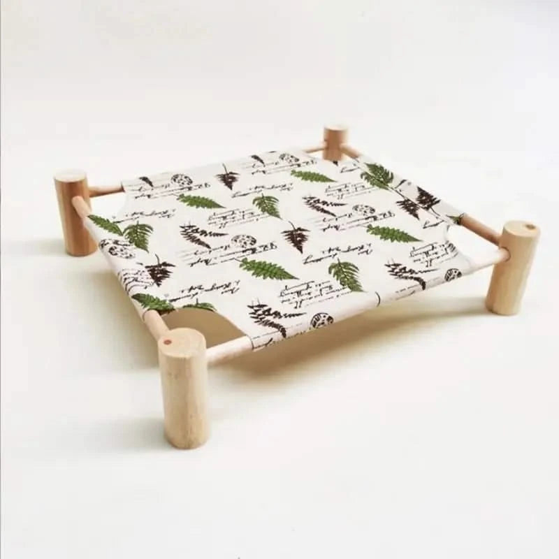 Elevated Pet Marching Bed with Removable Breathable Mat for Dogs & Cats