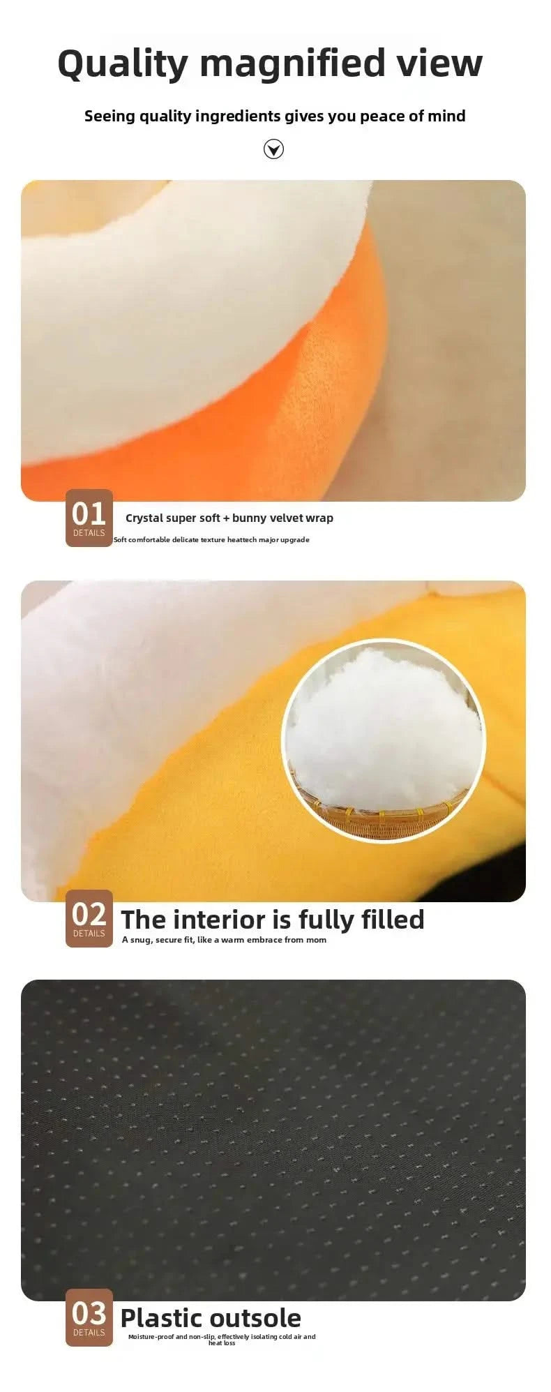 Cozy Winter Warmth Enclosed Plush Pet Bed - Soft Cat Dog Nest