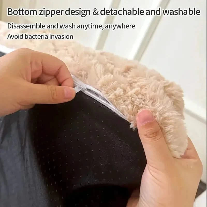 Ultra-Soft Fluffy Pet Bed Sofa Cushion for Warm Winter Comfort