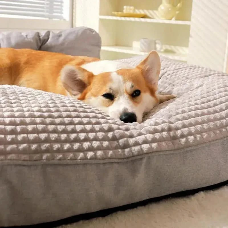 Cozy Plush Pet Bed: Soft, Warm Nest Mat for Dogs & Cats