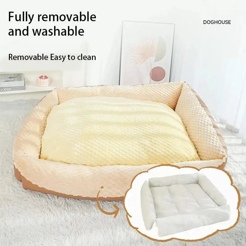 HOOPET Winter Warm Pet Bed Deep Sleep Plush Mattress Dogs Cats