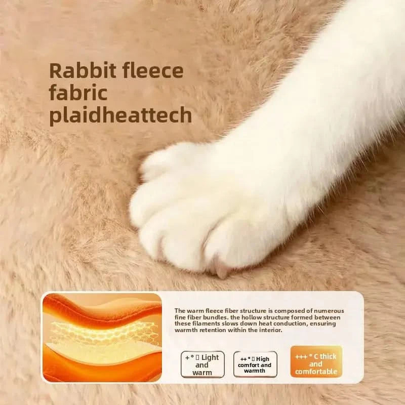 Luxurious Plush Cat Nest: Warm Winter Pet House Sleeping Cradle Kennel