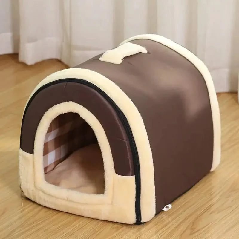 Warm Winter Dog Tent Bed - Detachable, Washable, Deep Sleep Comfort