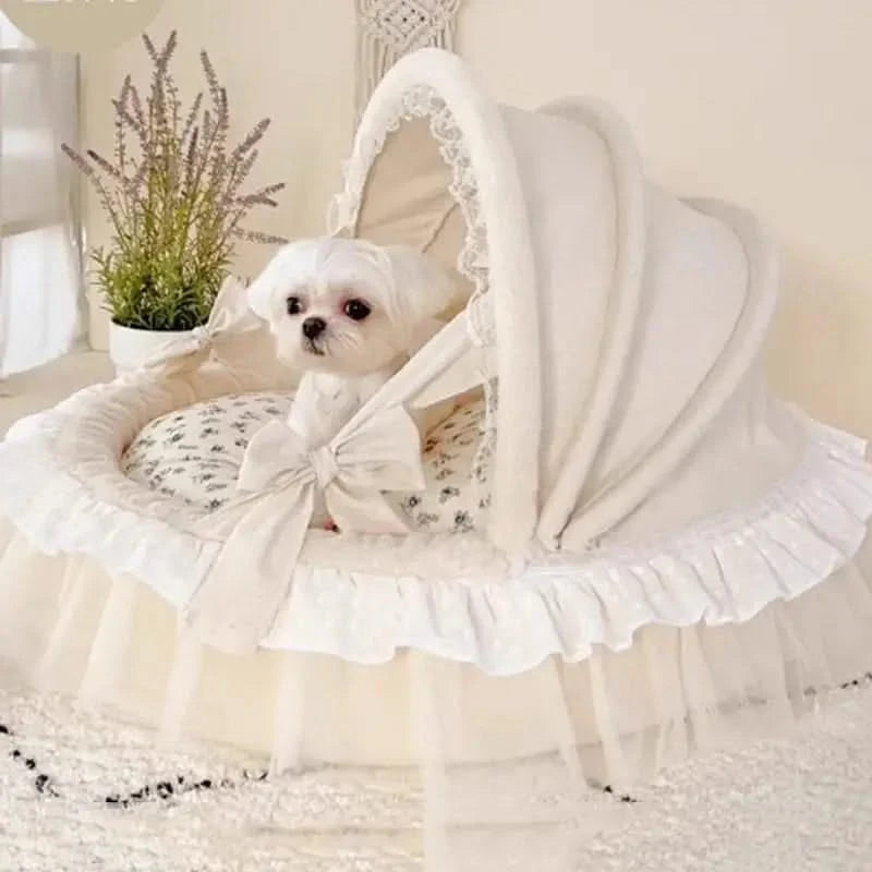 Luxury Soft Detachable Washable Pet Cradle Bed for Dogs Cats Puppies