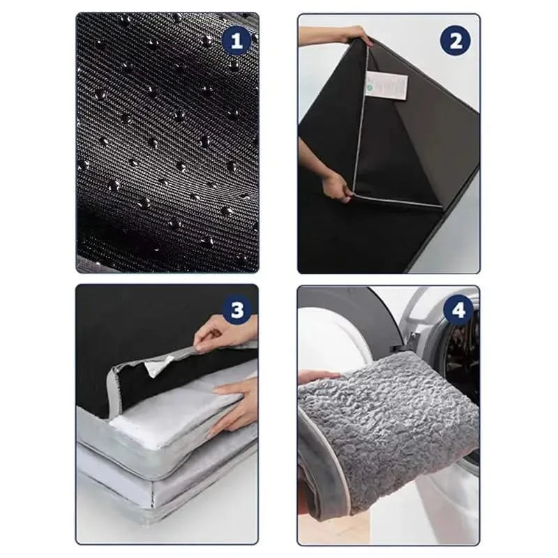 Luxury Orthopedic Memory Foam Dog Bed, Washable, Breathable, All Seasons Comfort