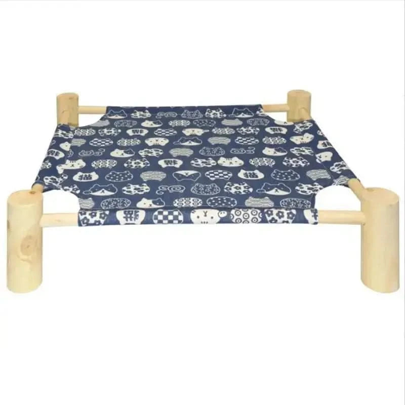 Elevated Pet Marching Bed with Removable Breathable Mat for Dogs & Cats