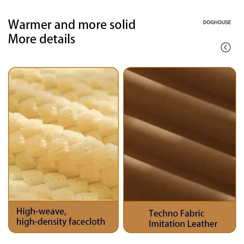 HOOPET Winter Warm Pet Bed Deep Sleep Plush Mattress Dogs Cats