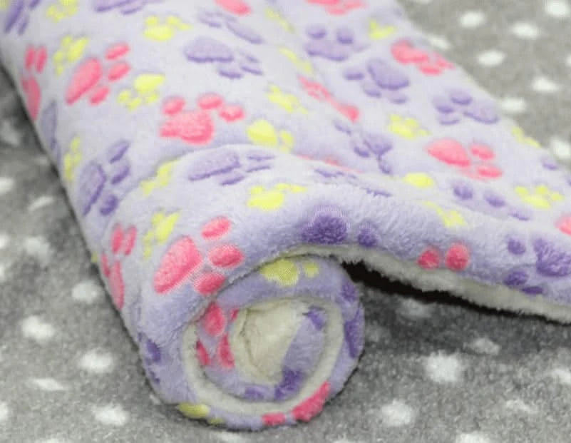 Amakunft 2-Pack Cozy Washable Fleece Pet Bed Mats for Small Animals