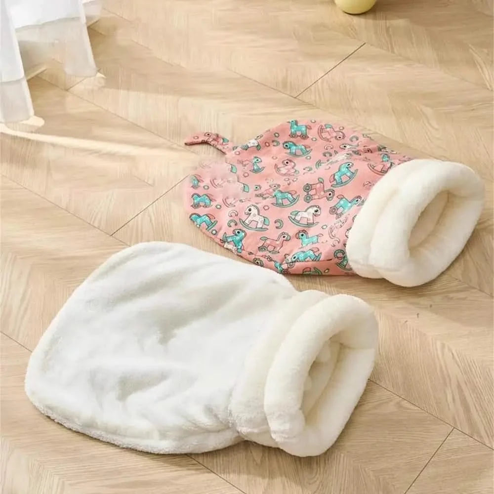 Cozy Plush Cat Sleeping Bag - Warm 360° Wrap Snuggle Sack