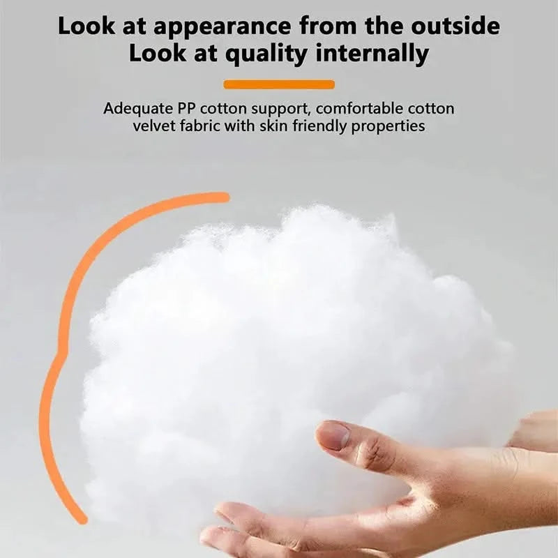 Premium Corduroy Plush Round Dog Bed with Warm PP Cotton Filling