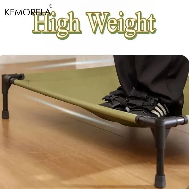 Elevated Portable Dog Bed with Detachable Canopy for Outdoor Indoor Pet Comfort