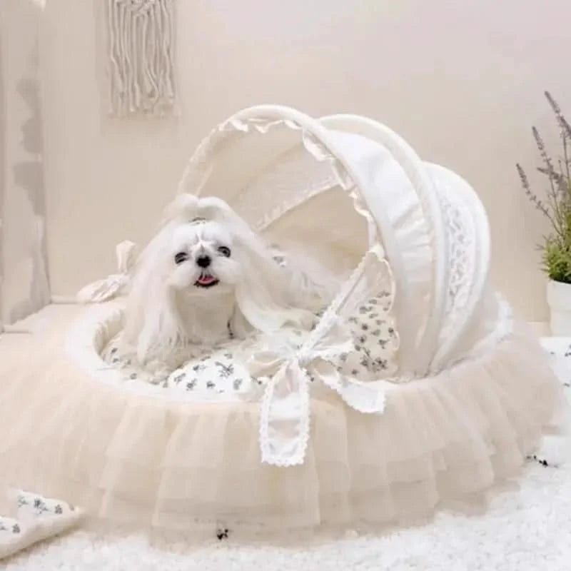 Luxury Soft Detachable Washable Pet Cradle Bed for Dogs Cats Puppies