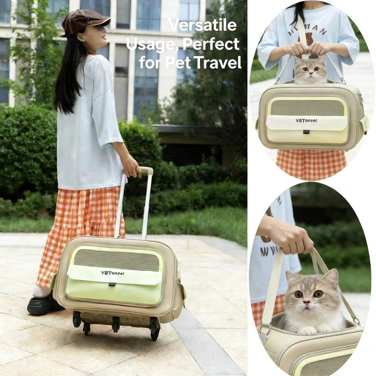 Travel Cat & Dog Carrier Bag - Lightweight, Casual Style