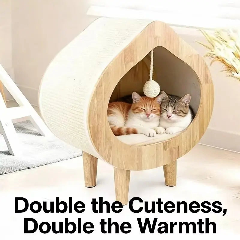 Scratch-Resistant Sisal Cat Scratcher Mat for Cats, Beige Self-Adhesive Pad