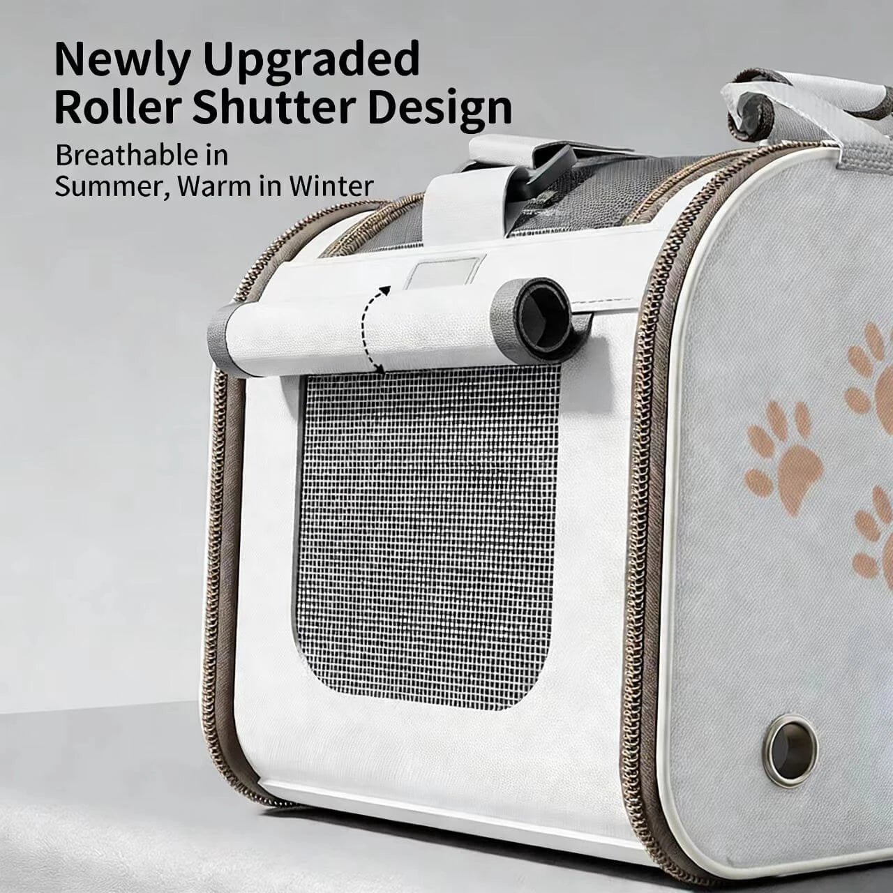 Travel Cat & Dog Carrier Bag - Multi-Vent, Adjustable Strap, Beige
