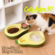 2-in-1 Avocado Pet Bowl - Food & Water Dispenser, Non-Slip Base