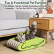 Crocodile Cat Scratcher: Sisal Surface, Cute Animal Design, Rest & Scratch (Green-White)