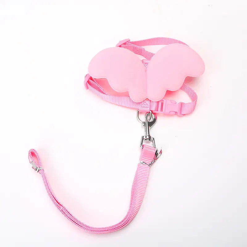 Escape-Proof Cat Harness & Leash: Angel Wings Design, Adjustable Fit