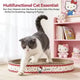 Hello Kitty Cat Scratcher Bed: Corrugated Cardboard, Rest & Scratch, Red-White Cute Design